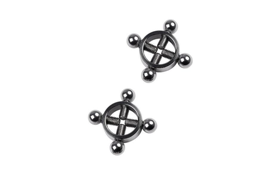 Silver Metal 2 Pc Nipple Clamps - Adult Toys