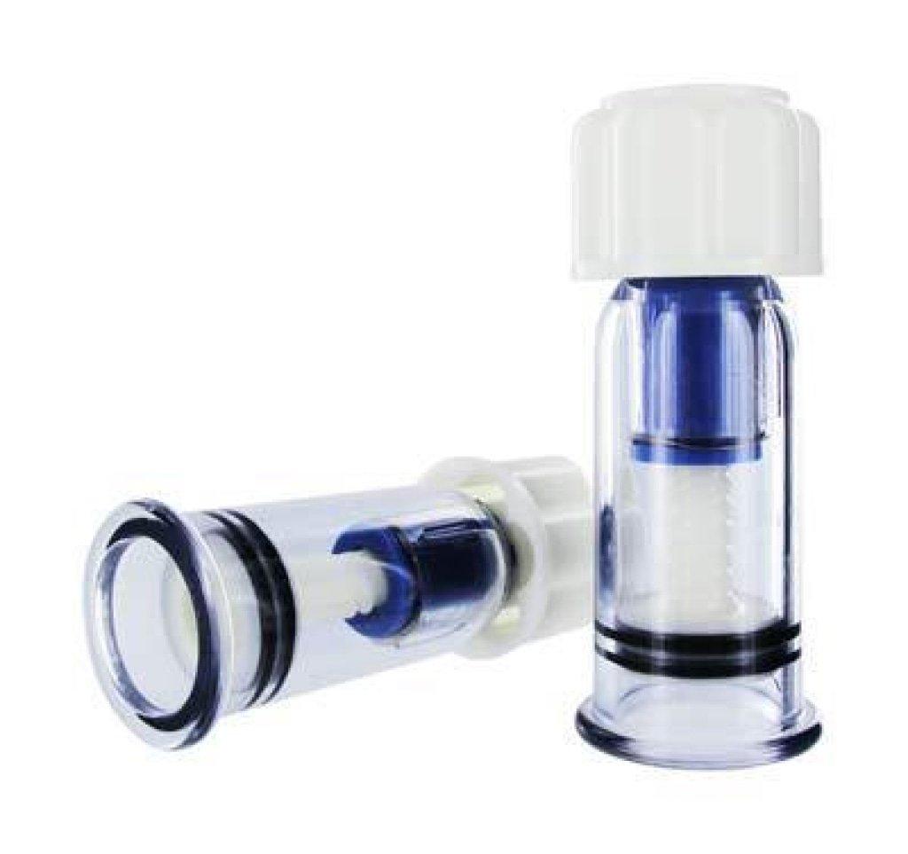 Size Matters Max Twist Nipple Suckers – Clear ABS Vacuum Stimulators - Adult Toys