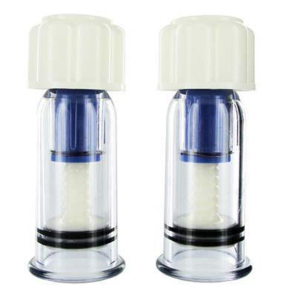 Size Matters Max Twist Nipple Suckers – Clear ABS Vacuum Stimulators - Adult Toys