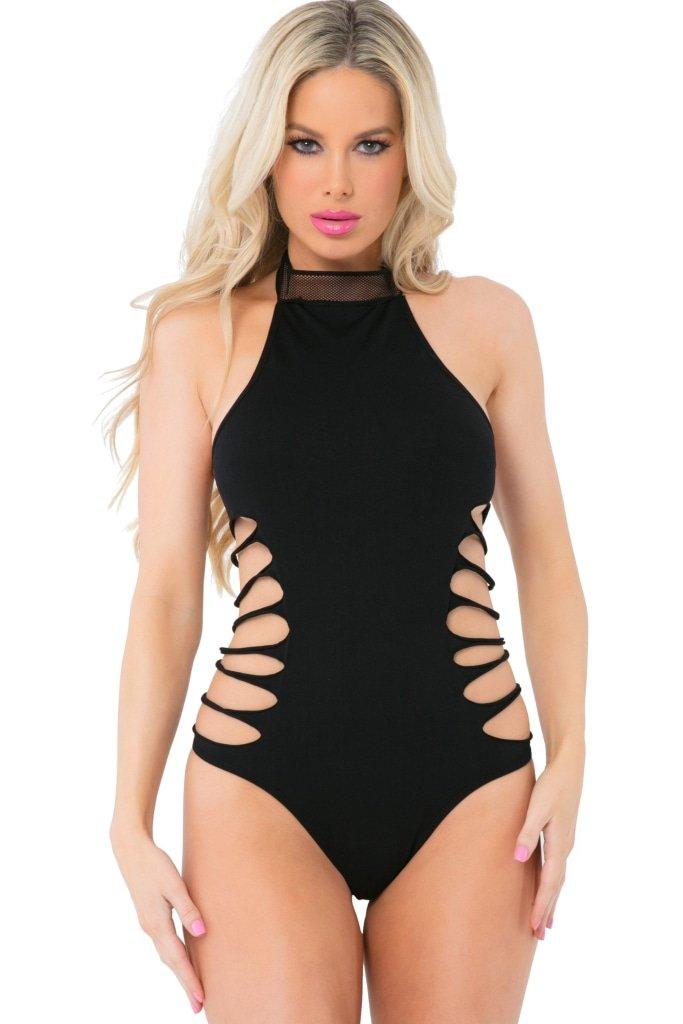 Slit N Spin Bodysuit - Lingerie