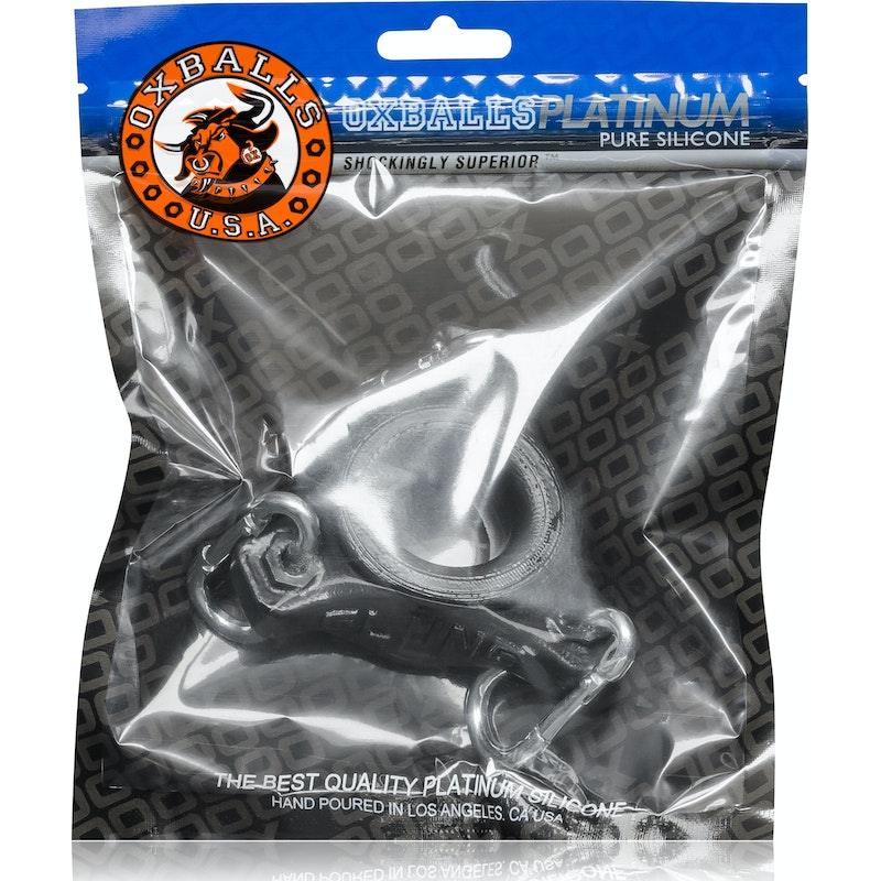 Slung Ballstretcher With 3 Carabiners Black - Naughty by Nature Adult Store