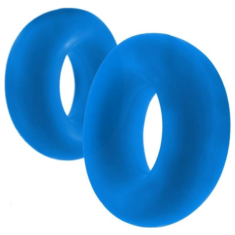 Stiffy 2 Pc Bulge Cockrings by HunkyJunk Teal Ice - Adult Toys