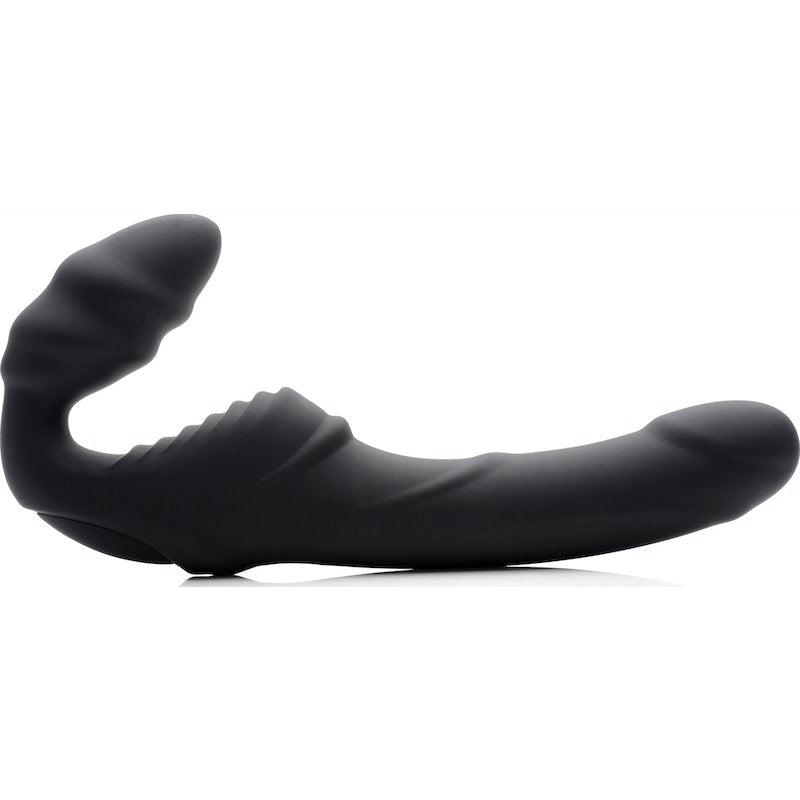 Strap U Slim Rider - Vibrating Silicone Strapless Strap - On Dildo - Adult Toys