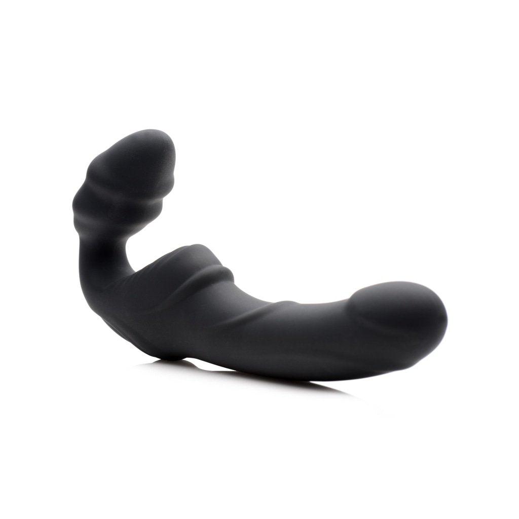 Strap U Slim Rider - Vibrating Silicone Strapless Strap - On Dildo - Adult Toys