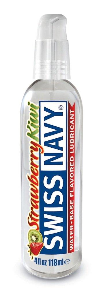 Swiss Navy Strawberry Kiwi Water Based Lubricant - 4oz/118ml Bottle - Lotions & Potions
