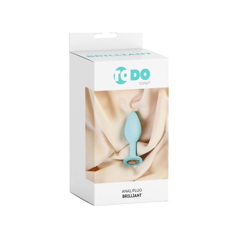ToDo Brilliant Anal Plug – Mint Silicone Beginner Toy (7cm x 3cm) - Adult Toys
