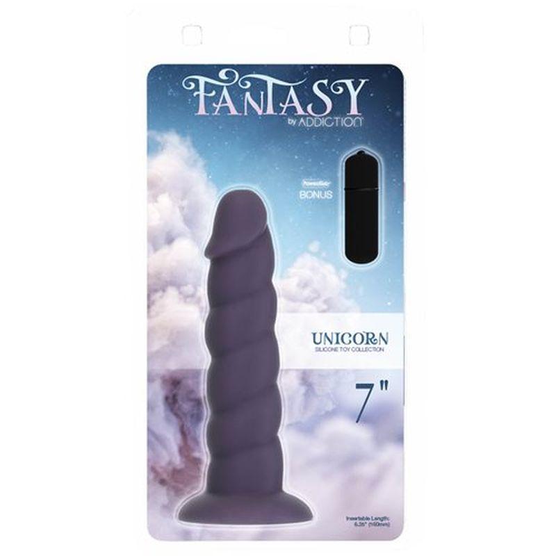 Unicorn Dildo 7in Purple - Naughty by Nature Adult Store