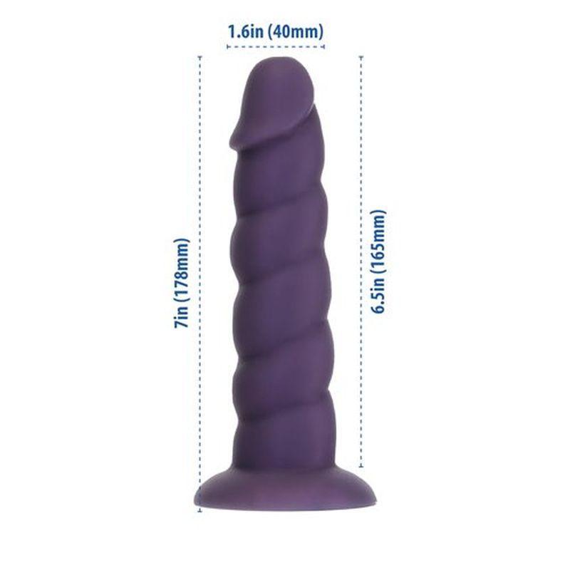 Unicorn Dildo 7in Purple - Naughty by Nature Adult Store