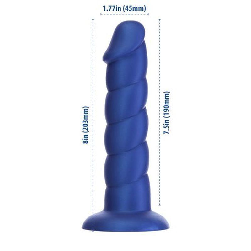 Unicorn Dildo 8in Blue - Naughty by Nature Adult Store