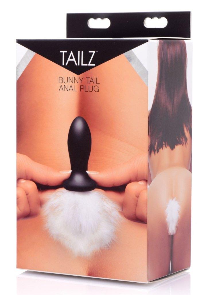White Bunny Tail Anal Plug - Naughty by Nature Adult Store