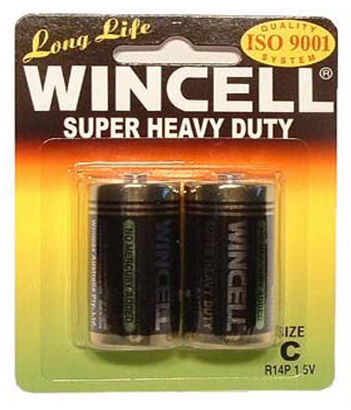 Wincell Super Heavy Duty C Size Carded 2Pk Battery - Naughty by Nature Adult Store