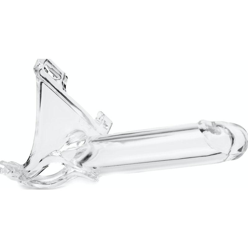 Zoro Knight 6in Hollow Shaft Clear Strap On - Adult Toys