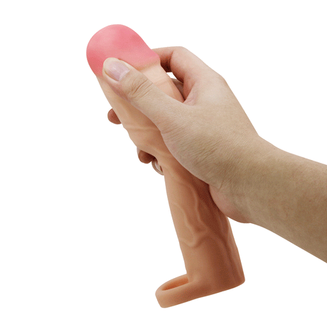 Party Up RICHARD 3 Inch Penis Extender Sleeve - Flesh TPR Material