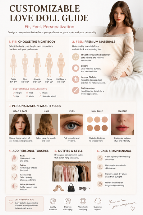 Customizable Love Doll Guide: Fit, Feel, Personalization