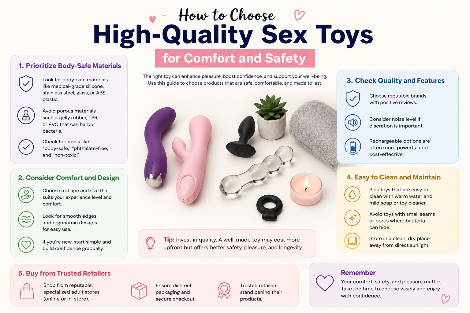 How to Choose High-Quality Sex Toys for Comfort and Safety