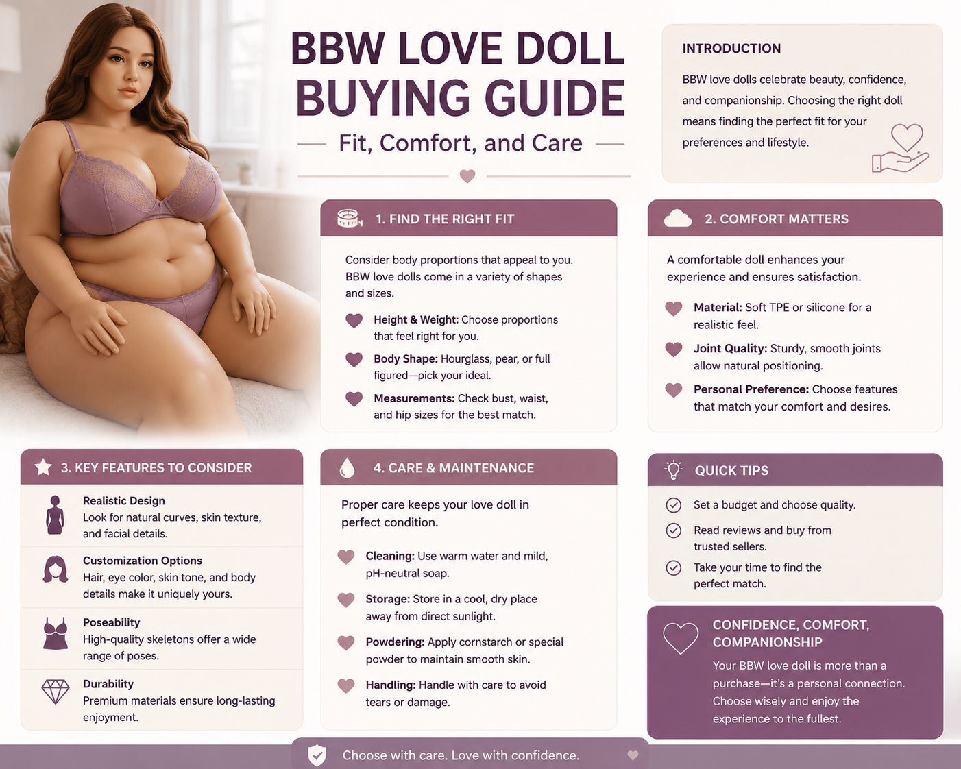 BBW Love Doll Buying Guide: Fit, Comfort, and Care