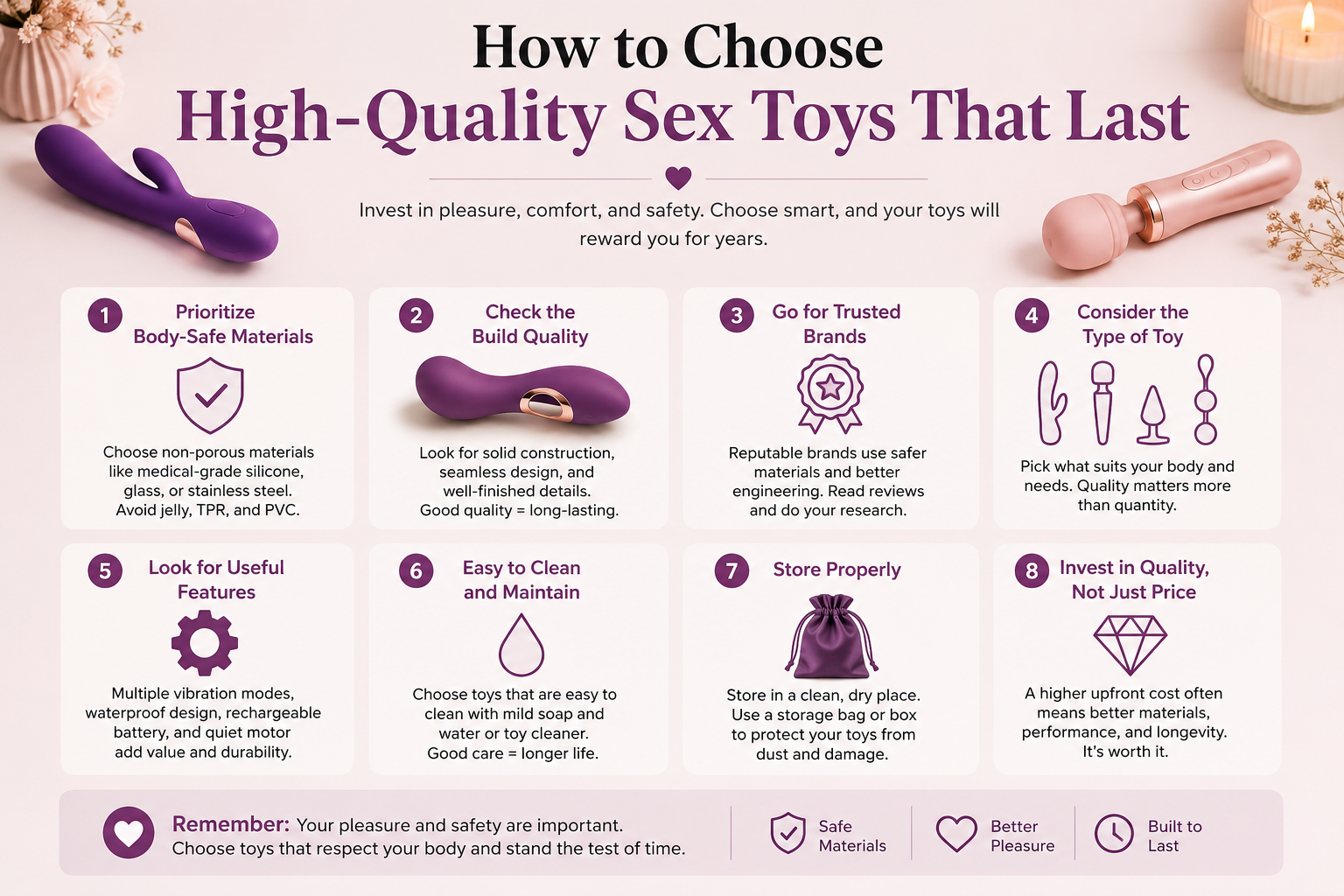 How to Choose High-Quality Sex Toys That Last