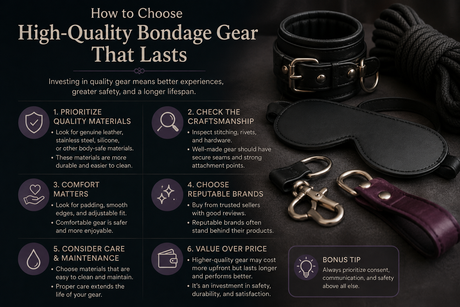How to Choose High-Quality Bondage Gear That Lasts