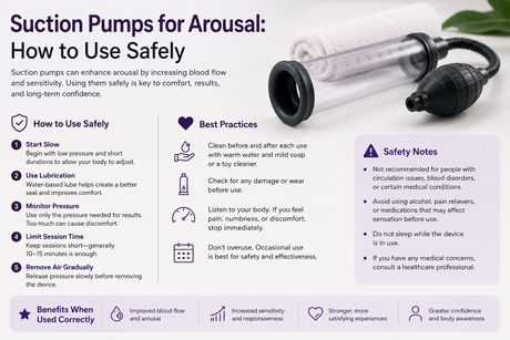 Suction Pumps for Arousal: How to Use Safely