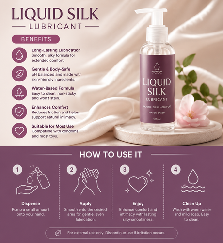 Liquid Silk Lubricant Benefits and How to Use It
