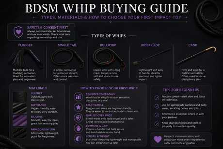 BDSM Whip Buying Guide: Types, Materials & How to Choose Your First Impact Toy