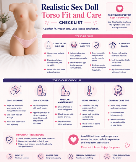 Realistic Sex Doll Torso Fit and Care Checklist