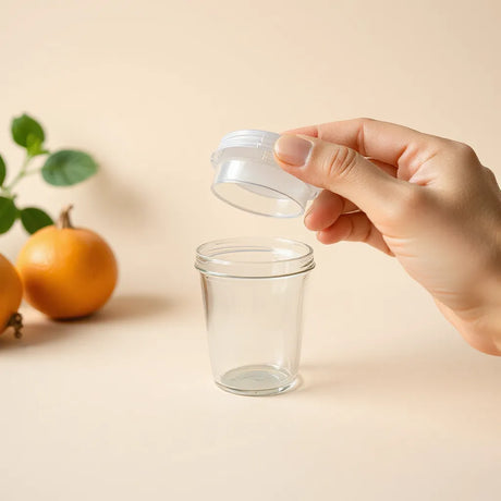 Hands twisting and flipping a small cap onto a container for a secure closure