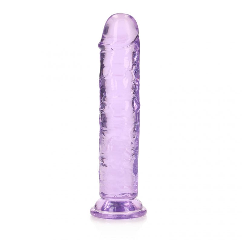 Discover the Purple Passion: The REALROCK 18 cm Straight Dildo - Naughty by Nature Adult Store