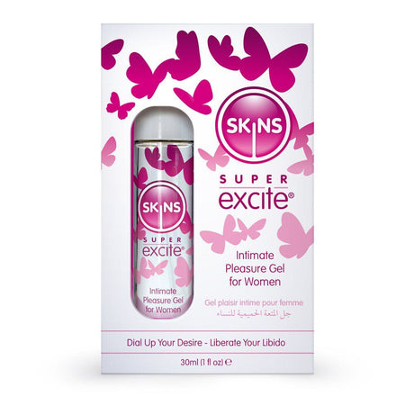 Skins Super Excite - Intimate Pleasure Gel for Women - 30 ml