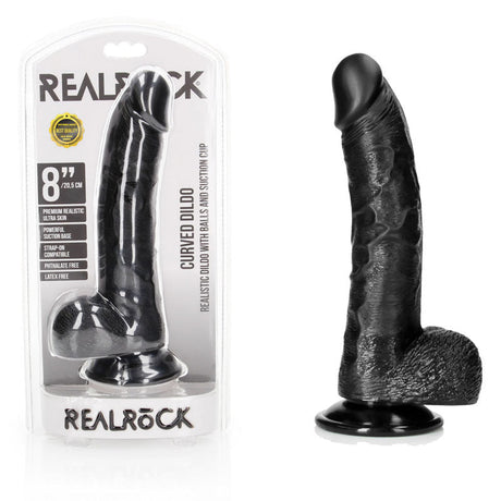 Unleash Unseen Pleasures with the REALROCK Realistic Curved Dong! - Naughty by Nature Adult Store
