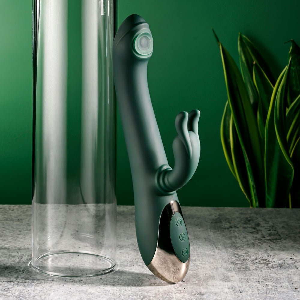 Unlock Sensational Depths with the Evolved RABBIT TAP TAP Green - Naughty by Nature Adult Store