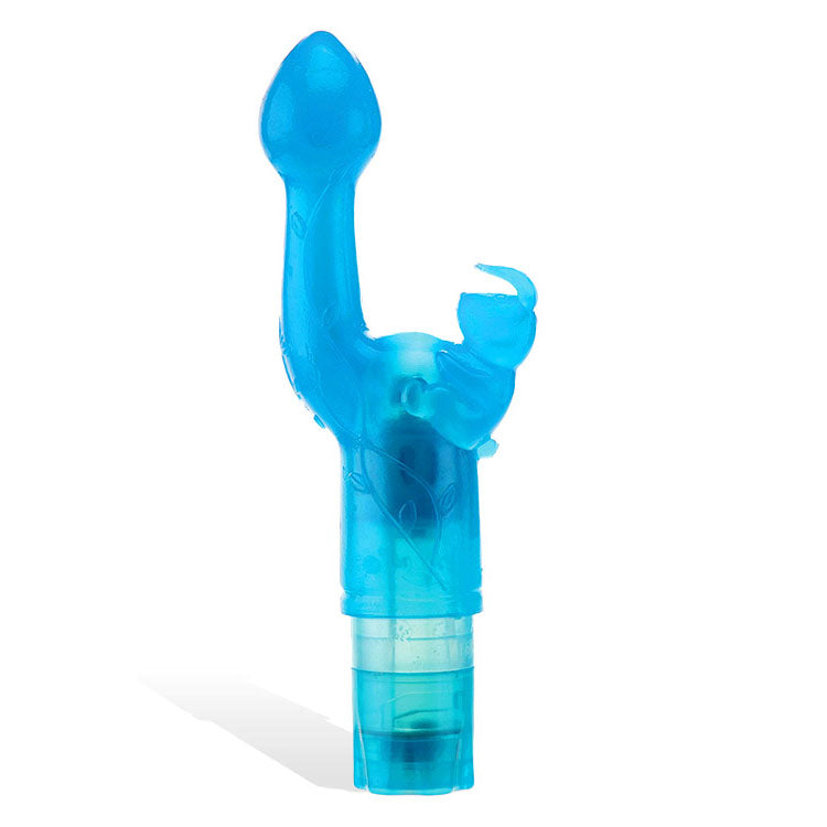 Adam & Eve BUNNY KISS - Blue 17.8 cm Rabbit Vibrator - Naughty by Nature Adult Store