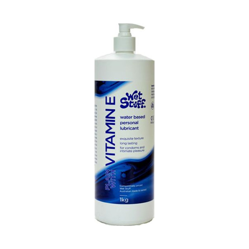 Wet Stuff Plain with Vitamin E Pump 1kg - Naughty by Nature Adult Store