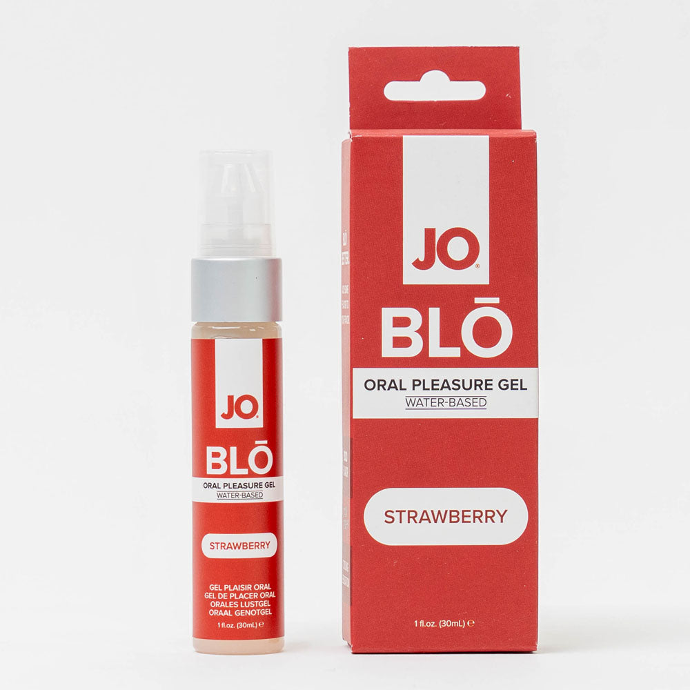 JO Blo Strawberry Flavoured Oral Pleasure Gel 30ml Bottle