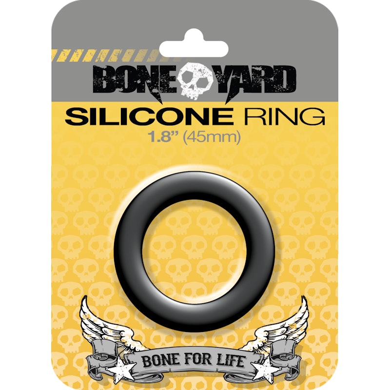 Boneyard Silicone Ring 45mm Black - Naughty by Nature Adult Store