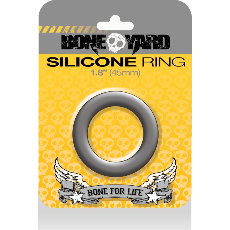 Boneyard Silicone Ring 45mm Grey - Naughty by Nature Adult Store