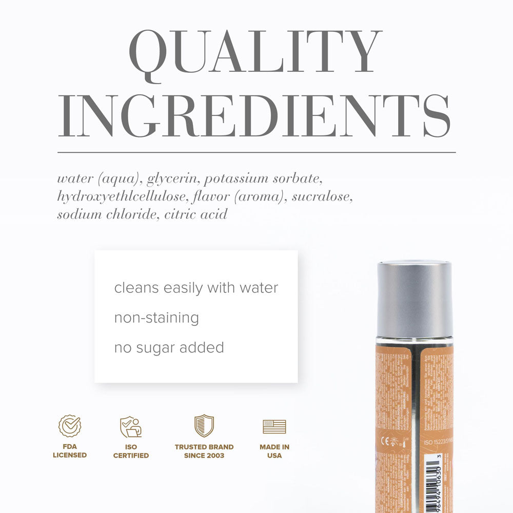 JO Candy Shop Butterscotch Lube 60 Milliliters Water Based Lubricant Bottle