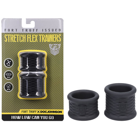 Fort Troff - Stretch Flex Trainers - Black Ball Stretchers - Set of 2 - Naughty by Nature Adult Store