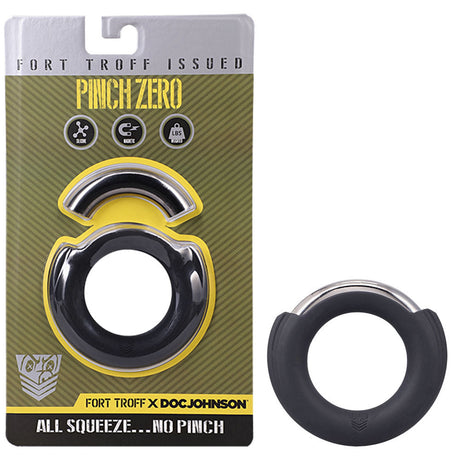 Fort Troff - Pinch Zero Ring - Black Cock Ring - Naughty by Nature Adult Store