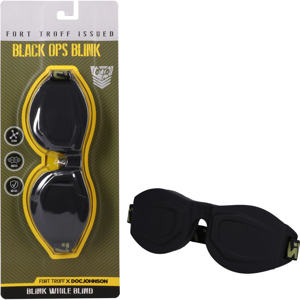 Fort Troff Black Ops Blink Black Eye Mask Restraint