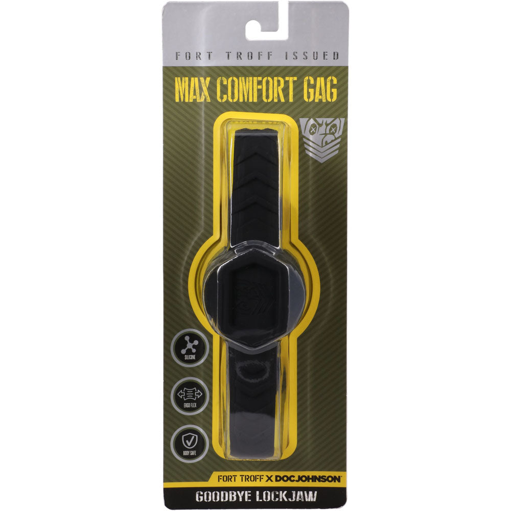 Fort Troff Max Comfort Gag Black Mouth Restraint For Sensual Play