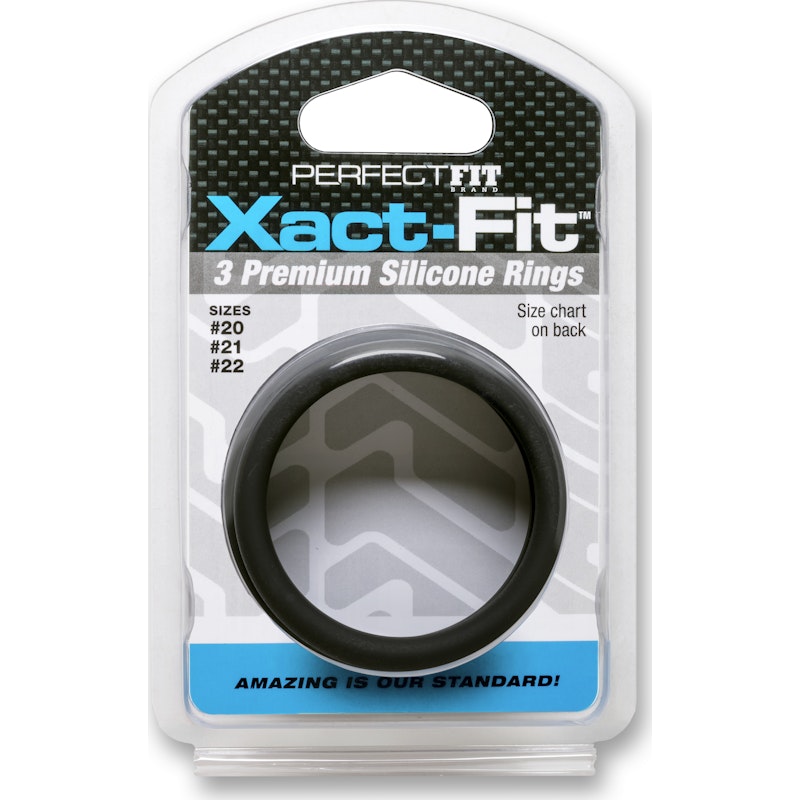 Xact-Fit Silicone Rings X-Large 3 Ring Kit - Naughty by Nature Adult Store