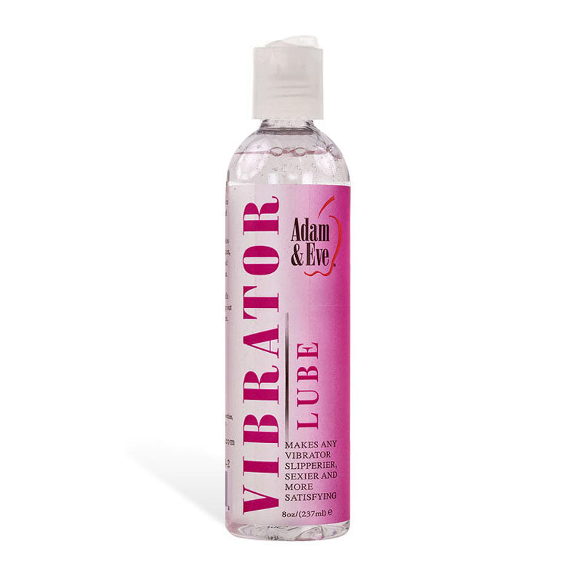 Adam & Eve Vibrator Lube - Water Based Lubricant - 237 ml (8 oz) Bottle - Naughty by Nature Adult Store