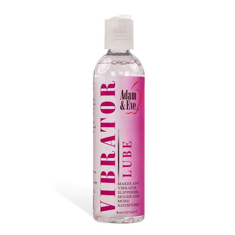 Adam & Eve Vibrator Lube - Water Based Lubricant - 237 ml (8 oz) Bottle - Naughty by Nature Adult Store