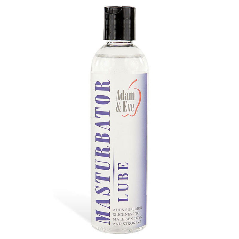 Adam & Eve Masturbator Lube - Water Based Lubricant - 237 ml (8 oz) Bottle - Naughty by Nature Adult Store