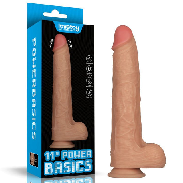 11in Vibrating USB Power Basics Cock - Adult Toys