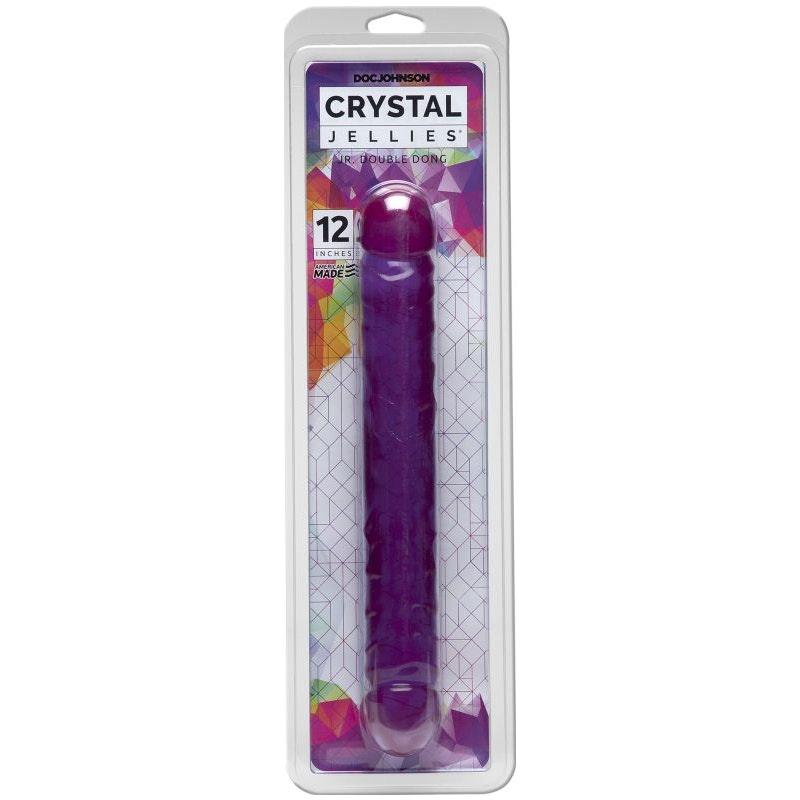 12 in Jr. Double Dong Purple - Naughty by Nature Adult Store