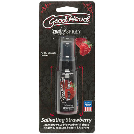 GoodHead Tingle Spray - Salivating Strawberry Flavoured - Naughty by Nature Adult Store