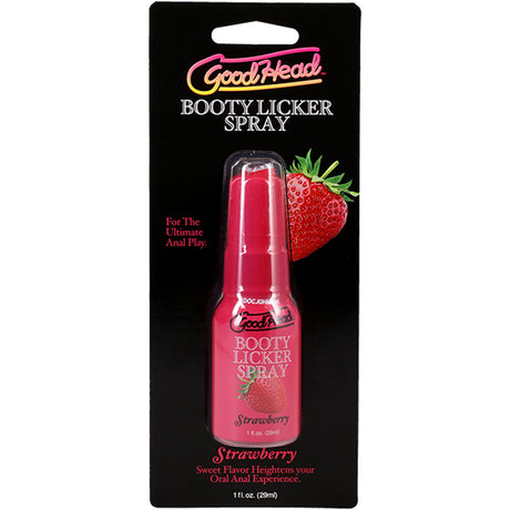 GoodHead Booty Licker Spray - Strawberry - Strawberry Flavoured Spray - 29 ml Bottle - Naughty by Nature Adult Store