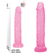 Adam & Eve Pink Jelly Slim Dildo - Pink 14.5 cm (5'') Dong - Naughty by Nature Adult Store